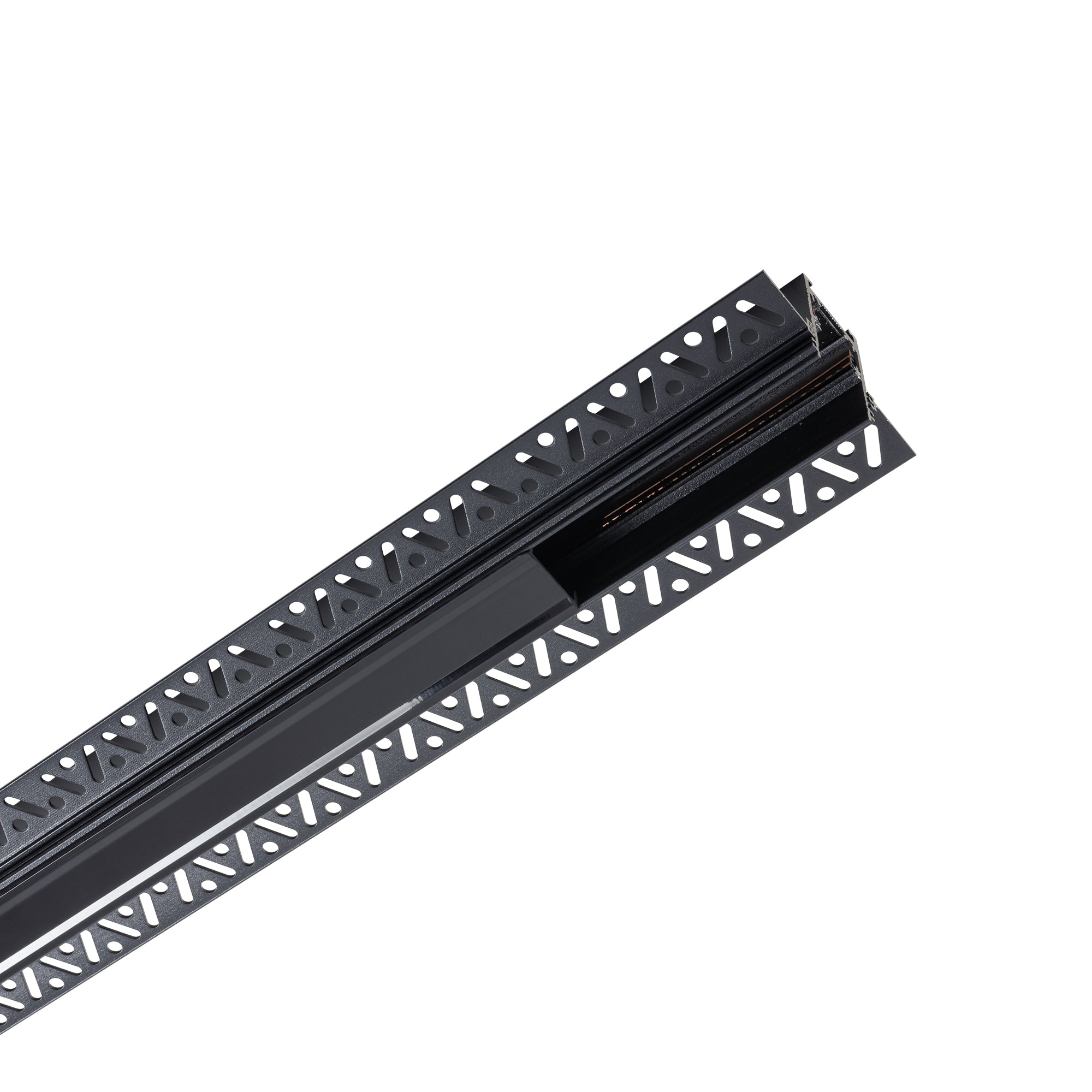 Nowodvorski System szynowy LVM RECESSED TRACK 2M 1-obwodowy niskonapięciowy 48V LVM Szyna - Aluminium - Czarny