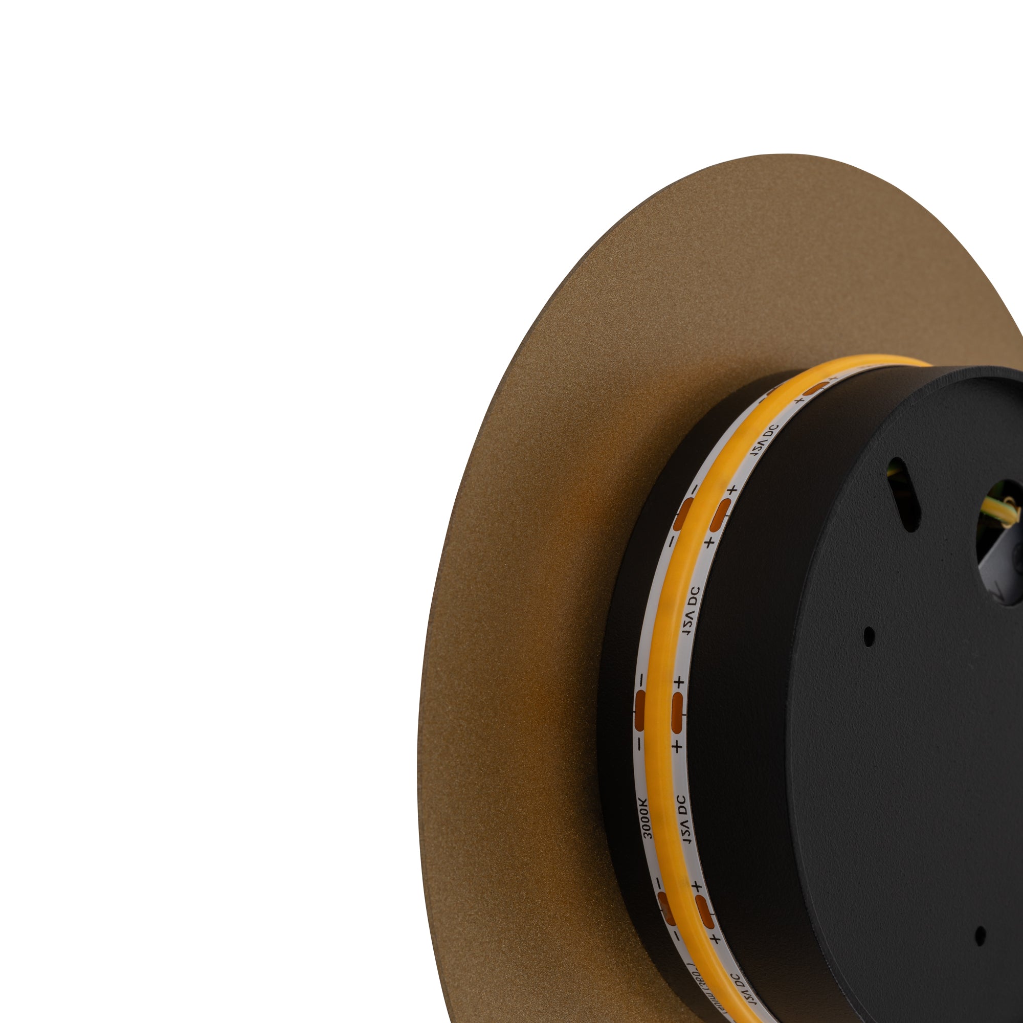 Nowodvorski Kinkiet RING LED S 7W 50/60Hz - Stal lakierowana - Satynowy złoty