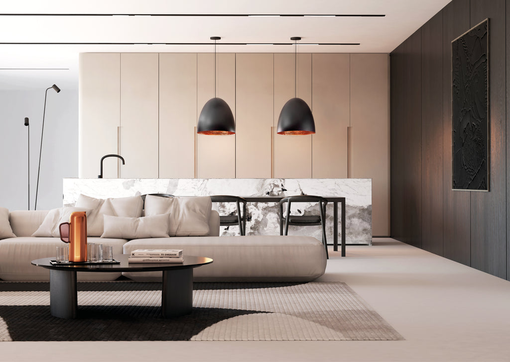 Nowodvorski Lampa wisząca EGG L 25W only LED 50/60Hz - Kompozyt - Czarny I