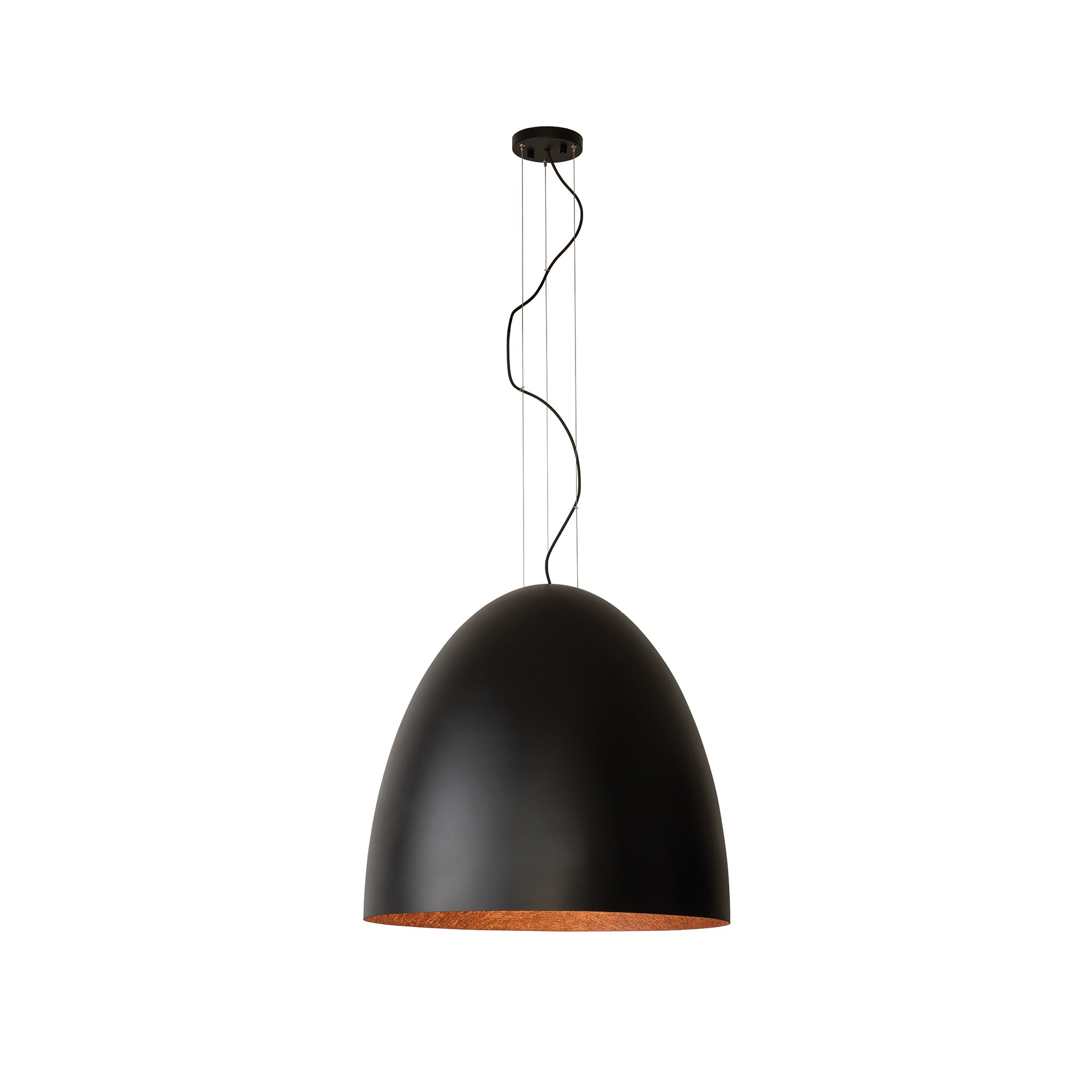 Nowodvorski Lampa wisząca EGG XL 25W only LED 50/60Hz - Kompozyt - Czarny