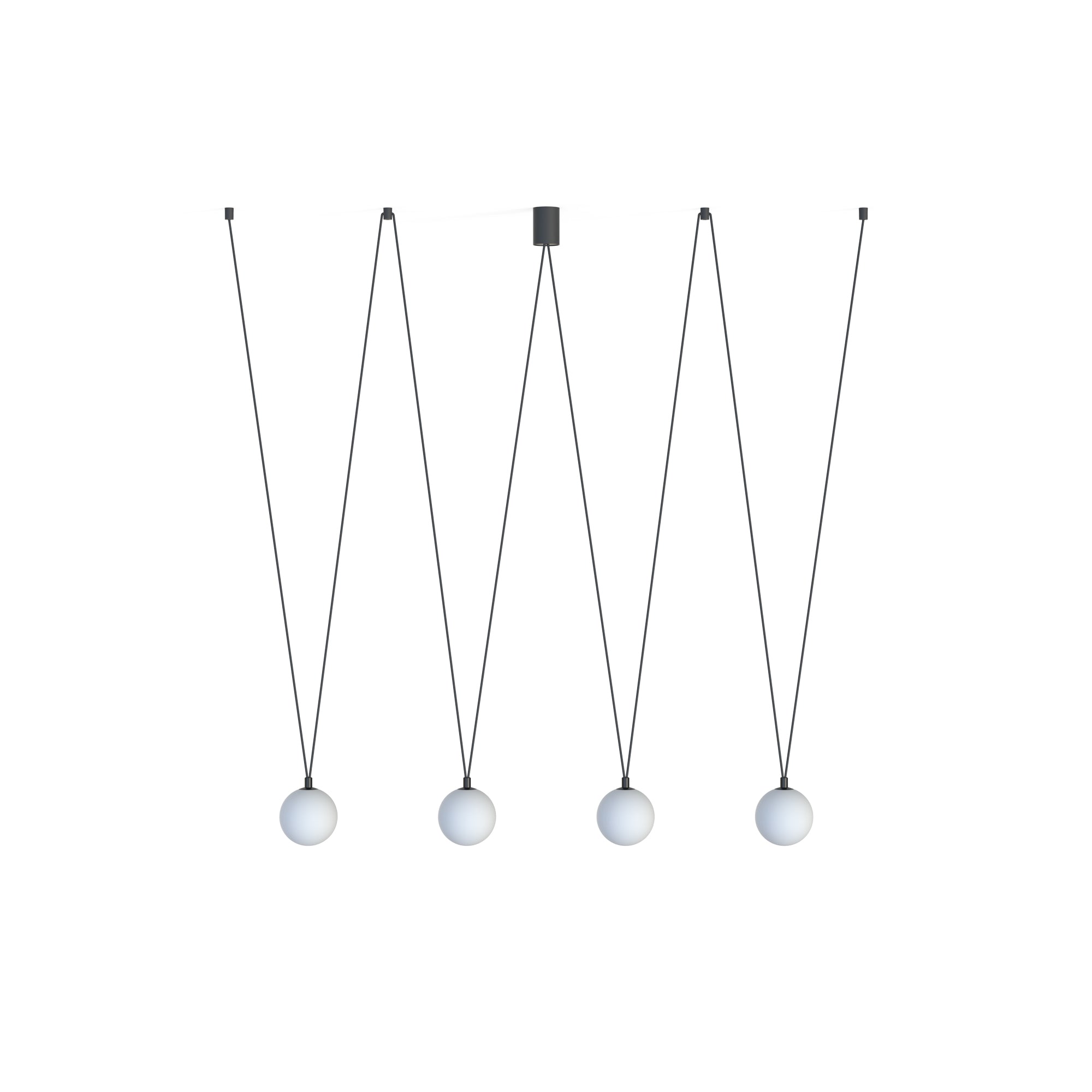 Nowodvorski Lampa wisząca SLING 12W only LED 50/60Hz - Szkło - Czarny