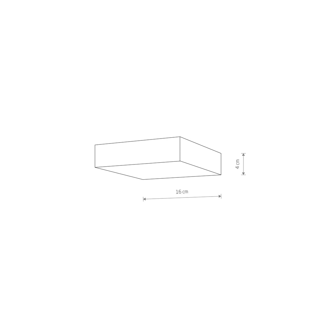Nowodvorski Plafon LID SQUARE LED 25W 50/60Hz - Tworzywo sztuczne - Czarny I