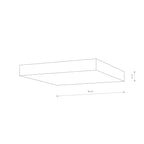 Nowodvorski Plafon LID SQUARE LED 50W 50/60Hz - Tworzywo sztuczne - Biały II