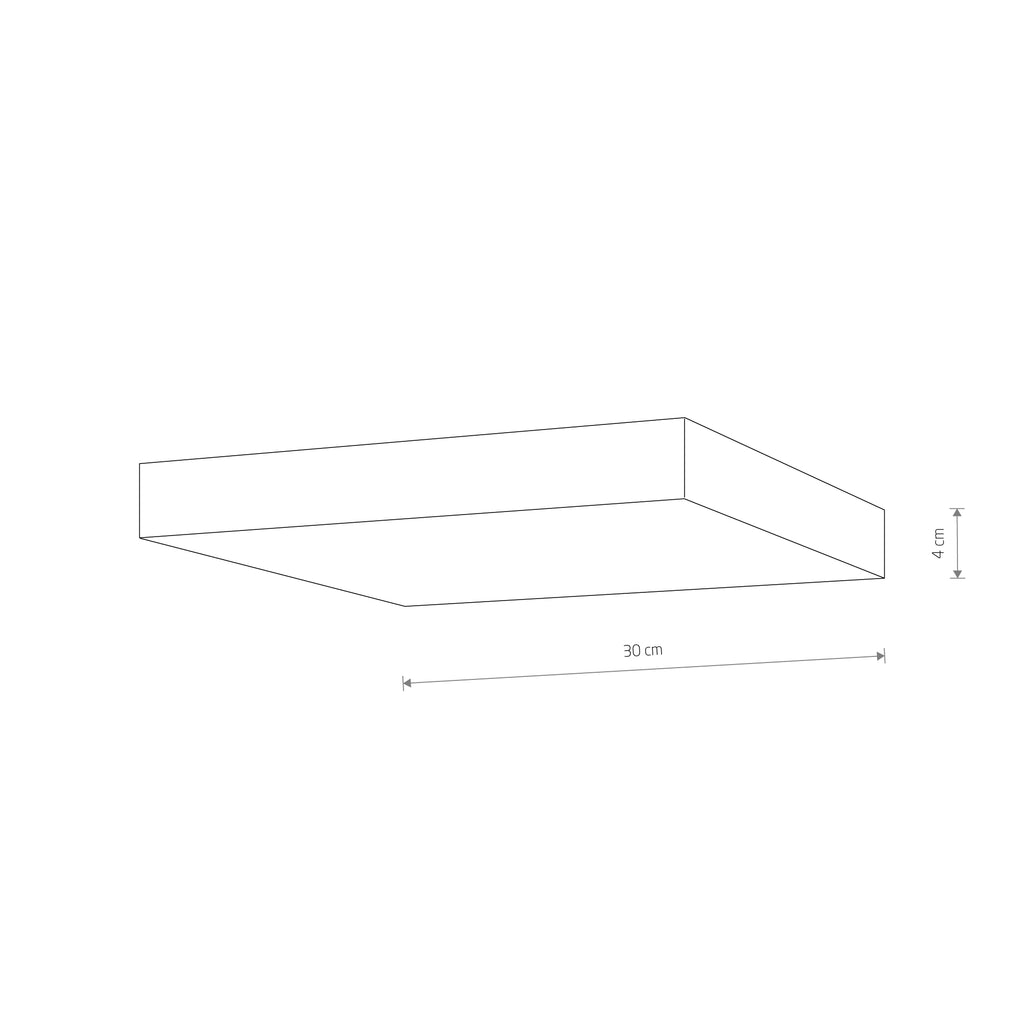 Nowodvorski Plafon LID SQUARE LED 50W 50/60Hz - Tworzywo sztuczne - Czarny II