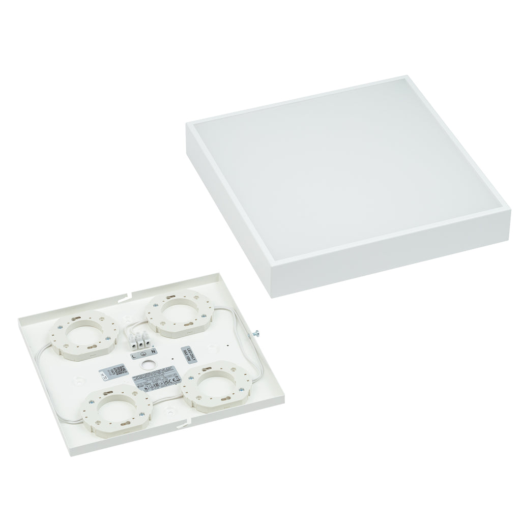 Nowodvorski Plafon QUAD 15W only LED 50/60Hz - Stal lakierowana - Biały