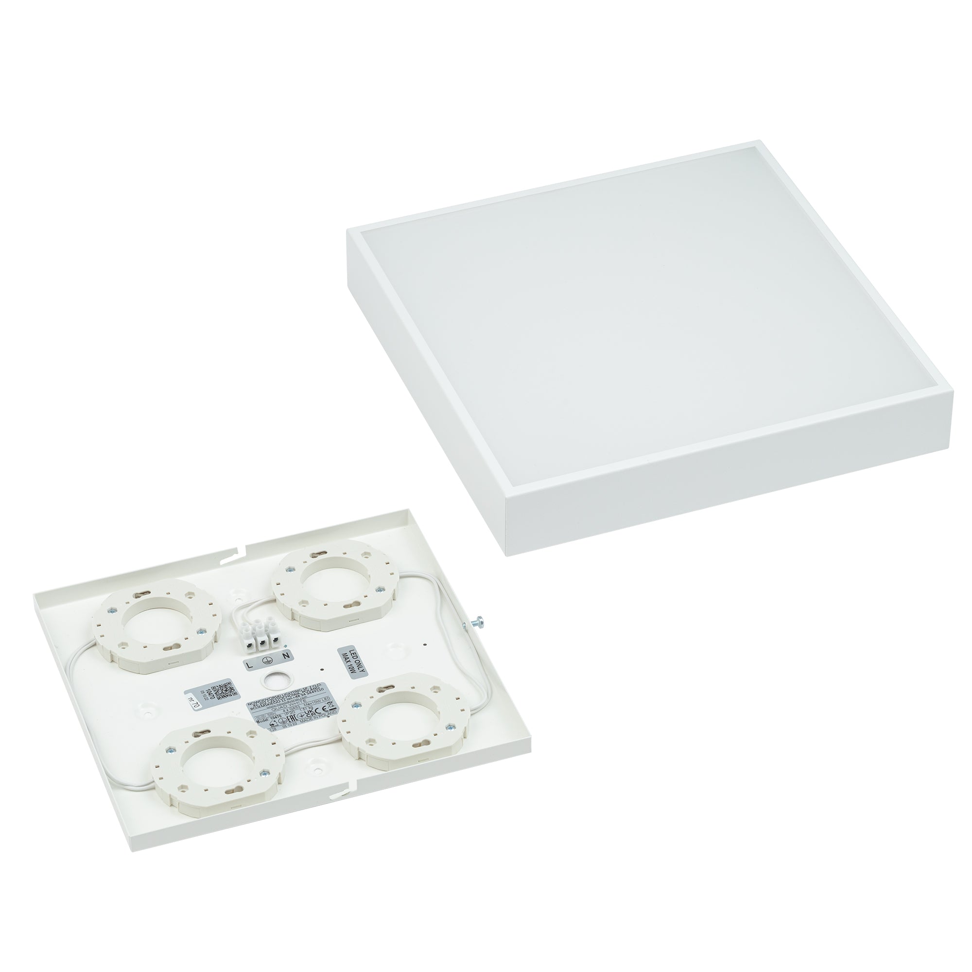 Nowodvorski Plafon QUAD 15W only LED 50/60Hz - Stal lakierowana - Biały