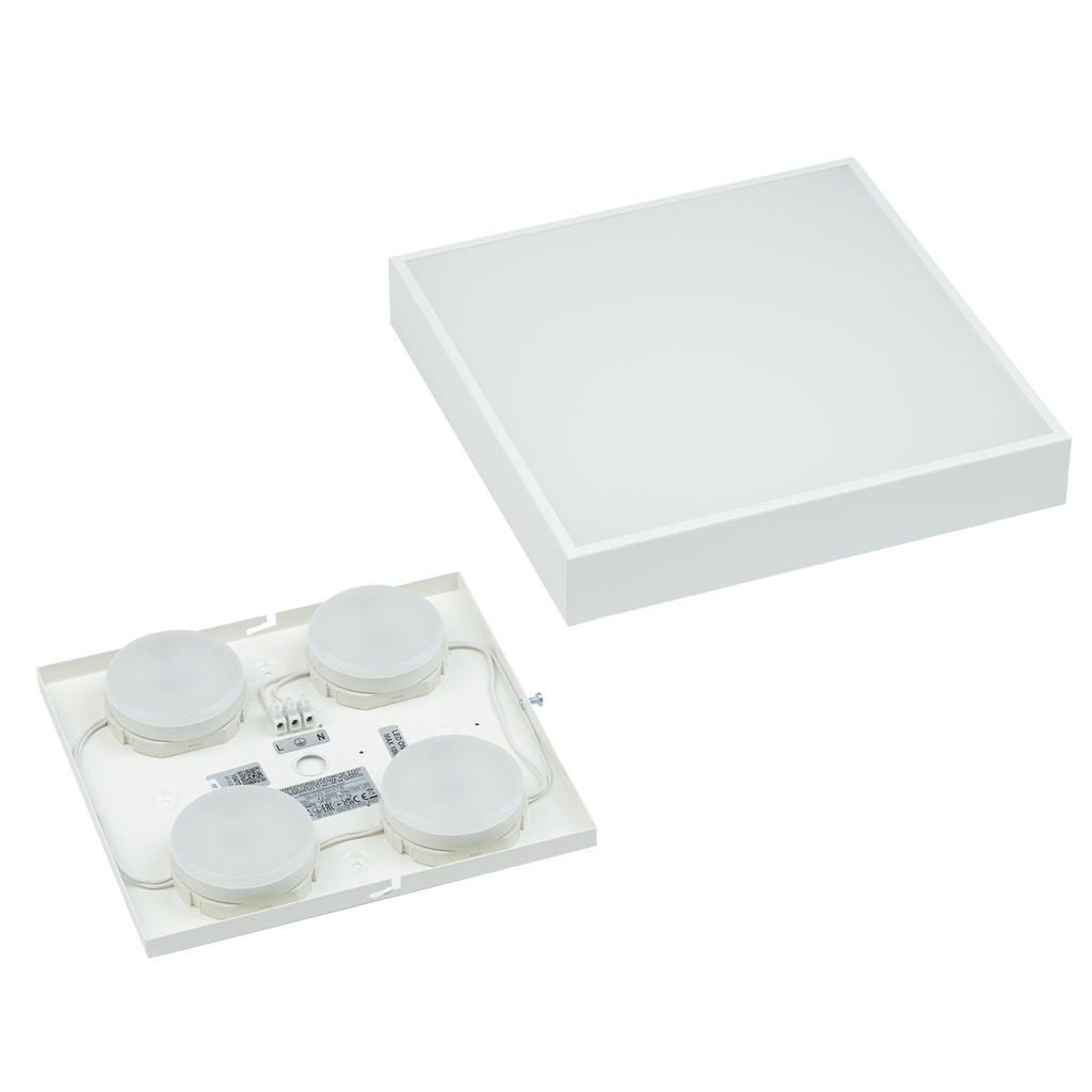 Nowodvorski Plafon QUAD 15W only LED 50/60Hz - Stal lakierowana - Biały