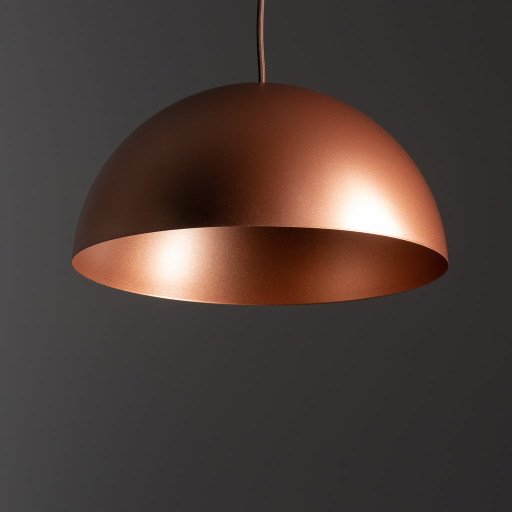 Nowodvorski Lampa wisząca HEMISPHERE SUPER S 12W only LED 50/60Hz - Stal lakierowana - Satynowa miedź