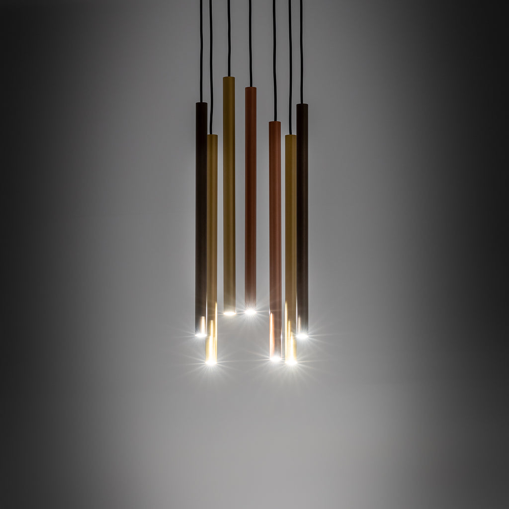 Nowodvorski Lampa wisząca LASER 490 7x10W only LED 50/60Hz - Stal lakierowana - Multikolor