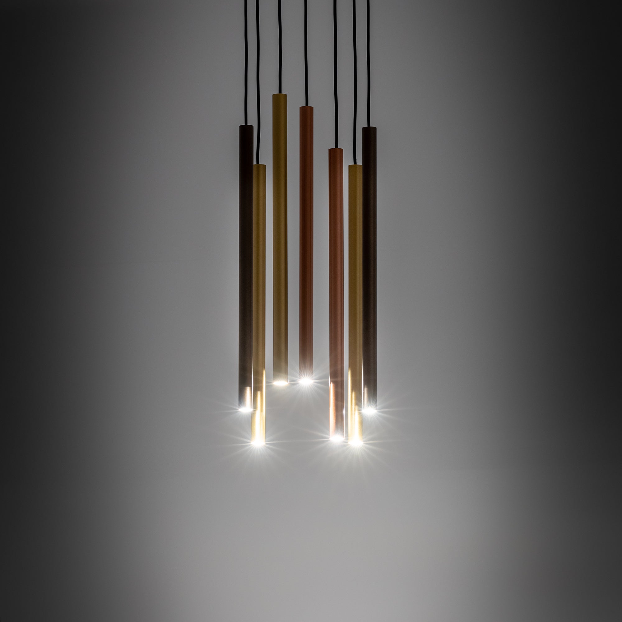 Nowodvorski Lampa wisząca LASER 490 7x10W only LED 50/60Hz - Stal lakierowana - Multikolor