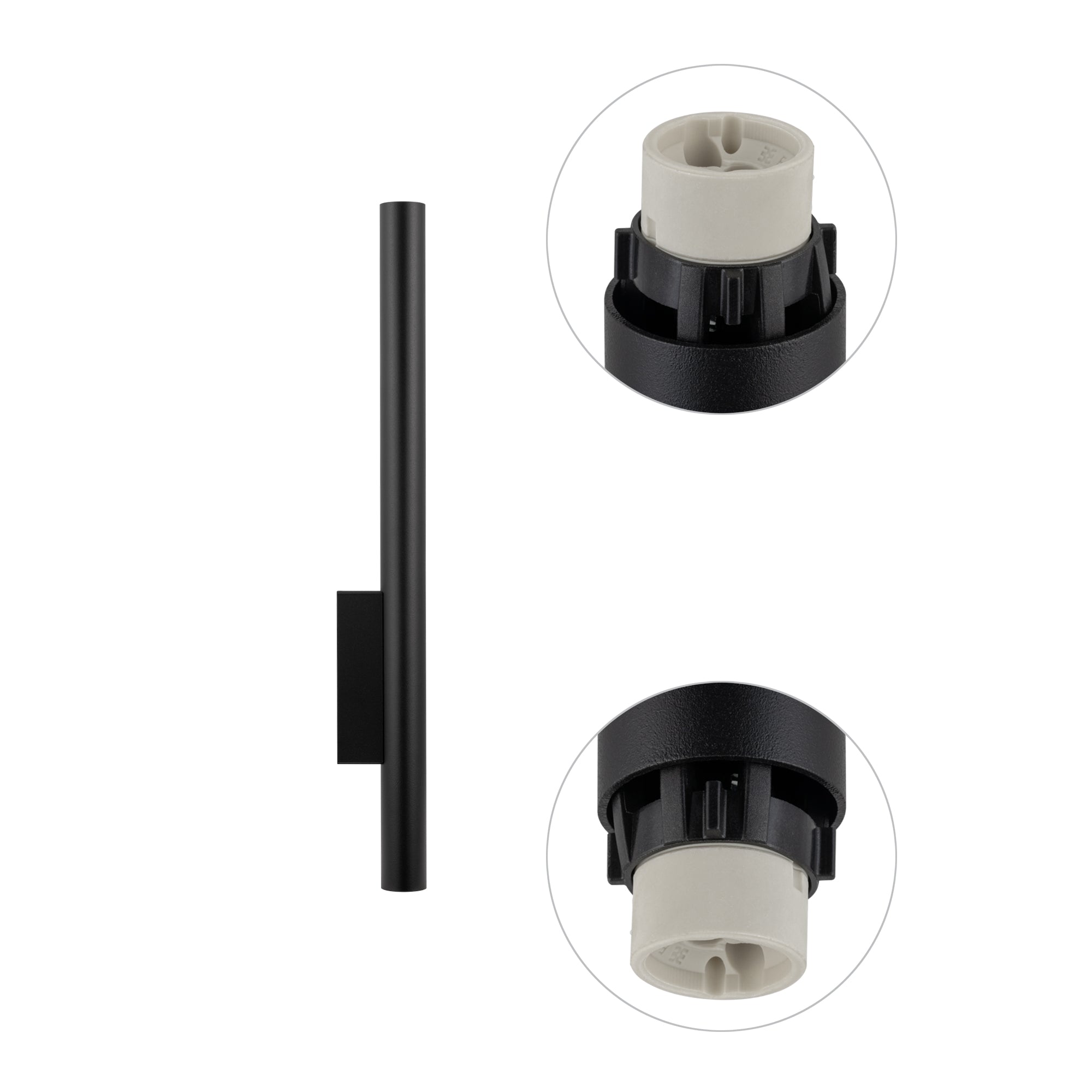 Nowodvorski Kinkiet FOURTY WALL XL 10W only LED 50/60Hz - Stal lakierowana - Czarny