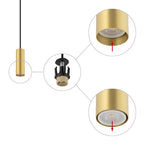 Nowodvorski Lampa wisząca FOURTY S 10W only LED 50/60Hz - Lity mosiądz - Miedziany