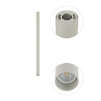 Nowodvorski Lampa downlights natynkowa FOURTY M 10W only LED 50/60Hz - Aluminium lakierowane - Silk gray