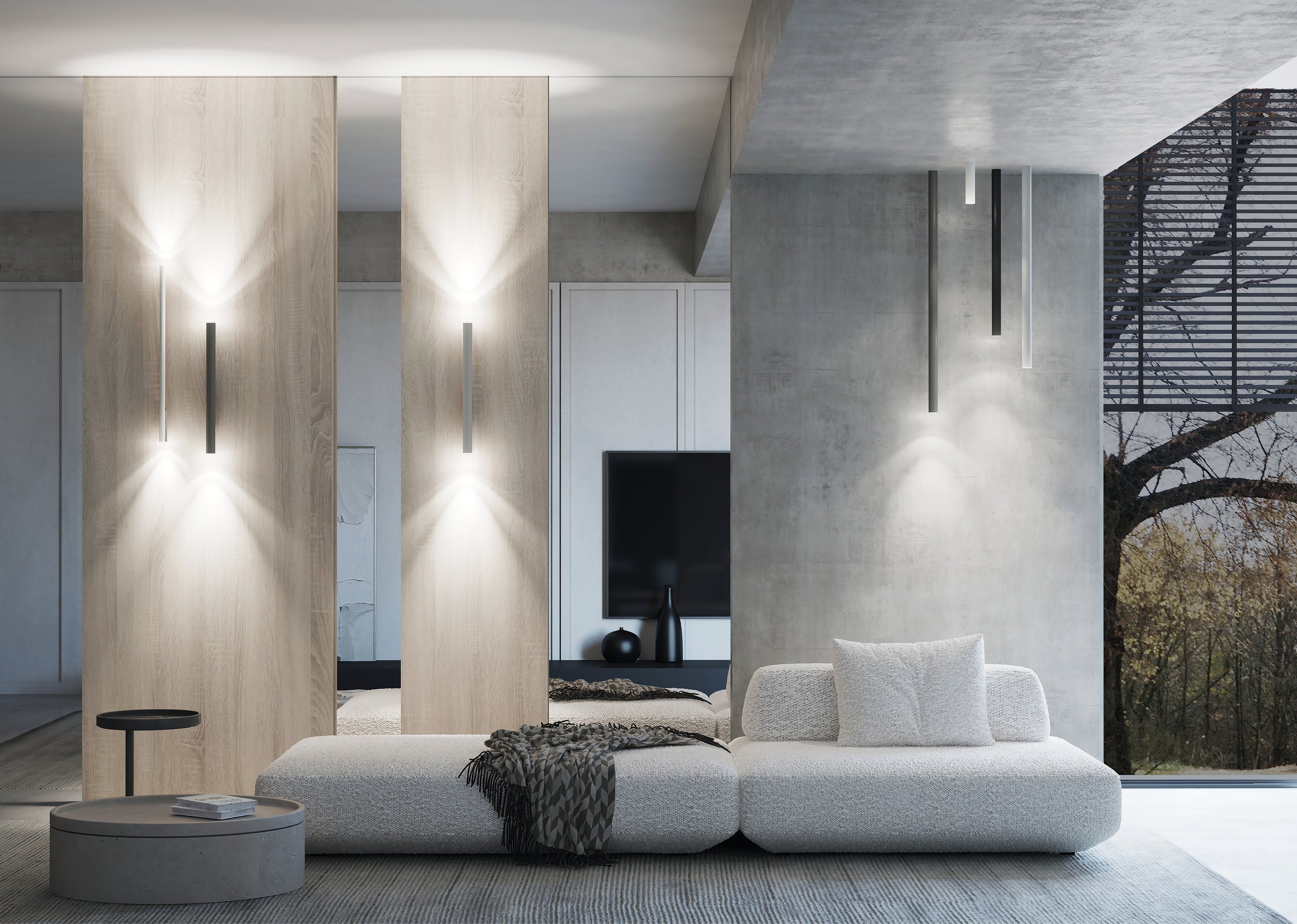 Nowodvorski Kinkiet FOURTY WALL XL 10W only LED 50/60Hz - Stal lakierowana - Umbra gray