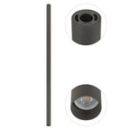 Nowodvorski Lampa downlights natynkowa FOURTY XL 10W only LED 50/60Hz - Aluminium lakierowane - Umbra gray