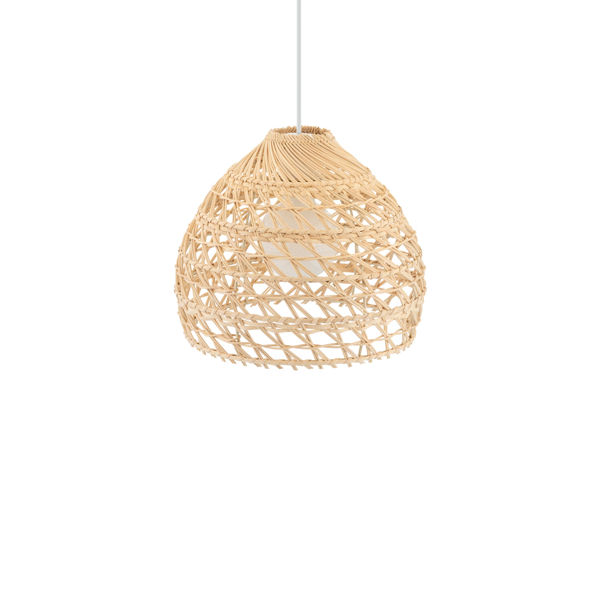 Nowodvorski Lampa wisząca BOHO S 25W only LED 50/60Hz - Rattan - Naturalne drewno