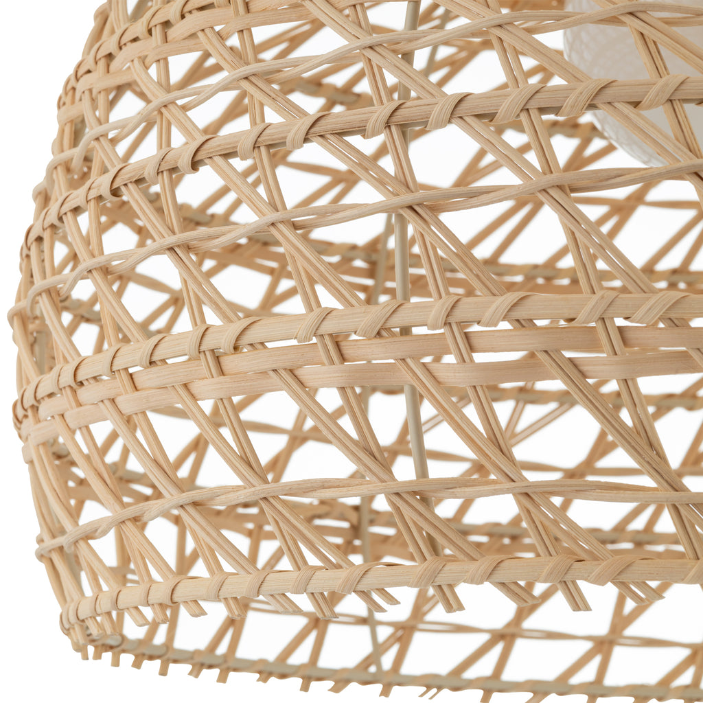 Nowodvorski Lampa wisząca BOHO M 25W only LED 50/60Hz - Rattan - Naturalne drewno