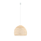 Nowodvorski Lampa wisząca BOHO M 25W only LED 50/60Hz - Rattan - Naturalne drewno