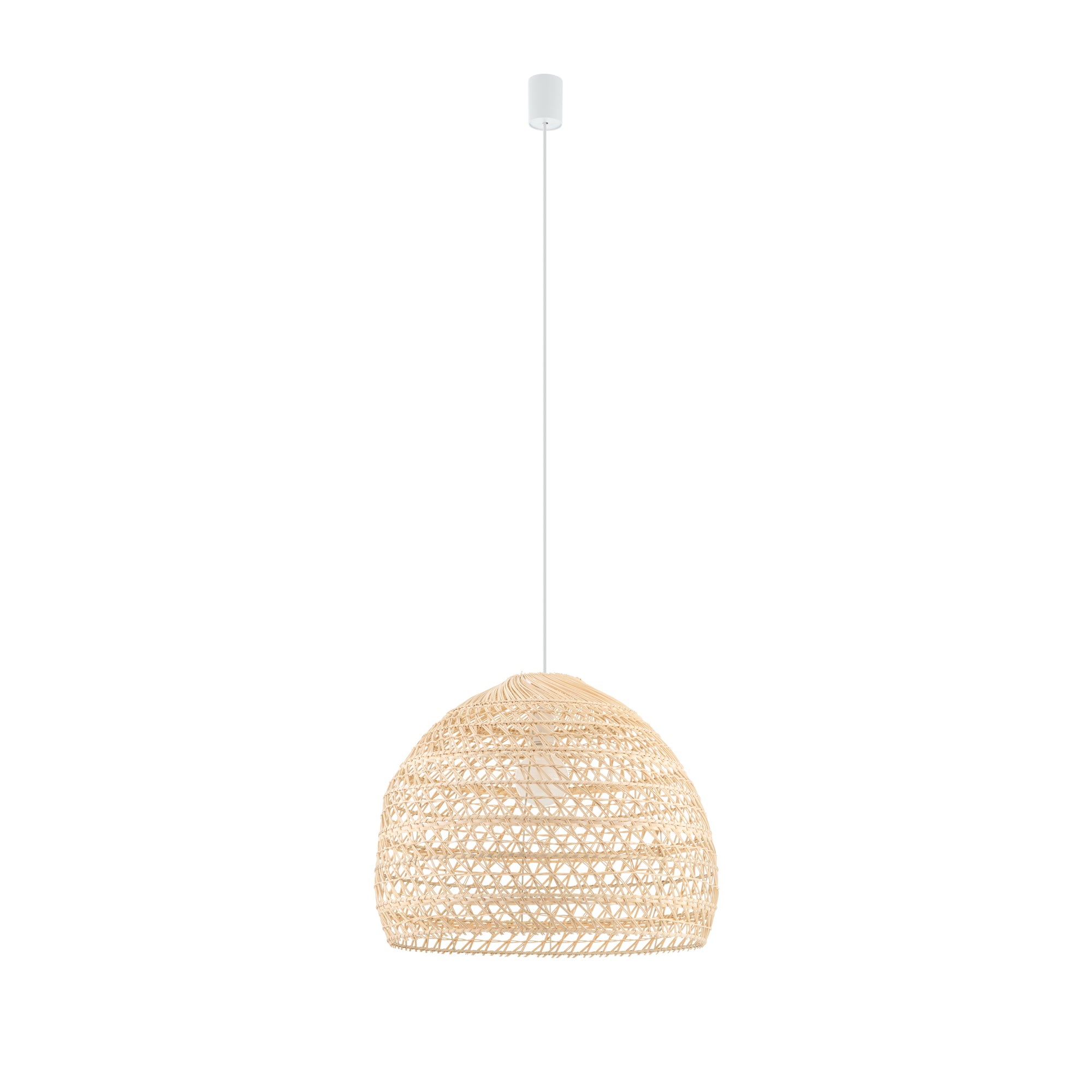 Nowodvorski Lampa wisząca BOHO M 25W only LED 50/60Hz - Rattan - Naturalne drewno