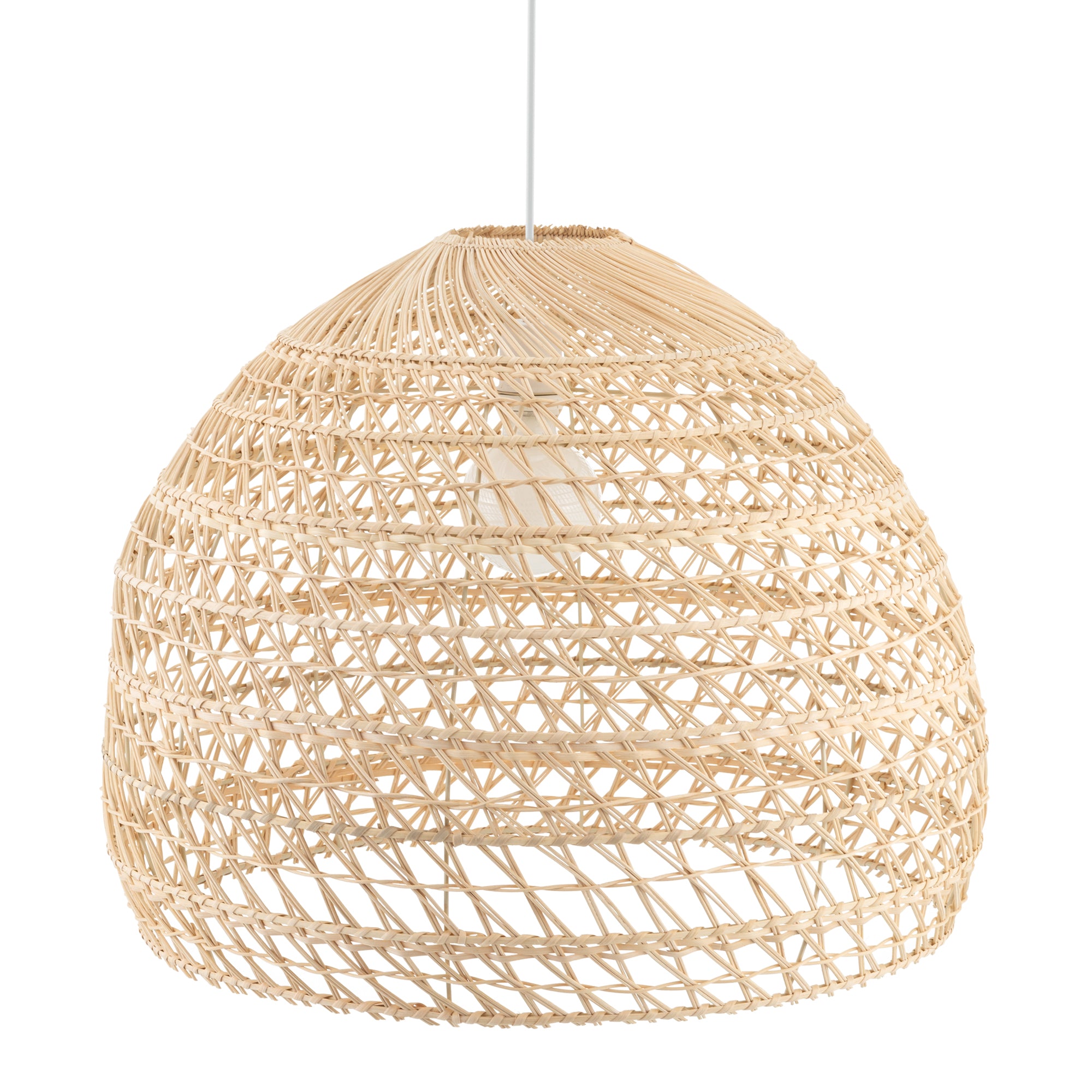 Nowodvorski Lampa wisząca BOHO L 25W only LED 50/60Hz - Rattan - Naturalne drewno