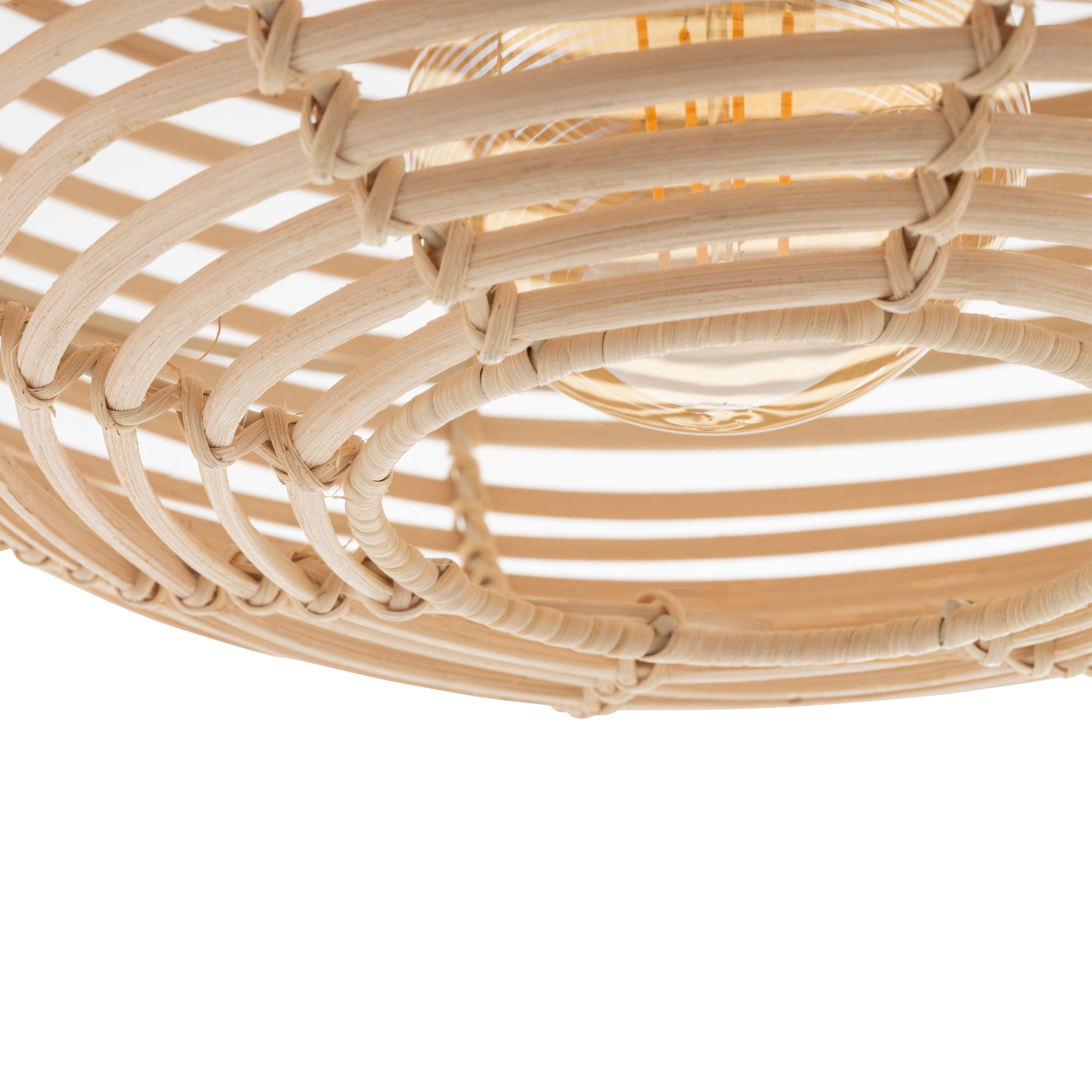 Nowodvorski Lampa wisząca RATTAN S 25W only LED 50/60Hz - Rattan - Naturalne drewno