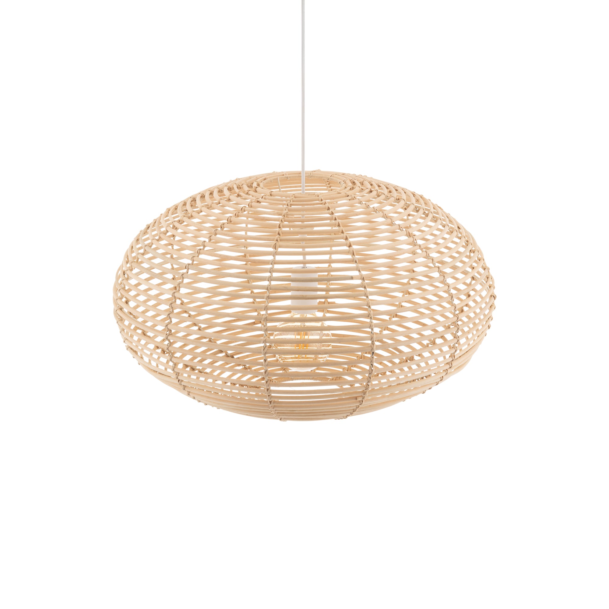 Nowodvorski Lampa wisząca RATTAN M 25W only LED 50/60Hz - Rattan - Naturalne drewno