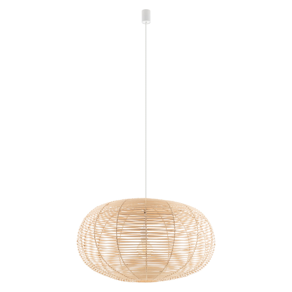 Nowodvorski Lampa wisząca RATTAN L 25W only LED 50/60Hz - Rattan - Naturalne drewno