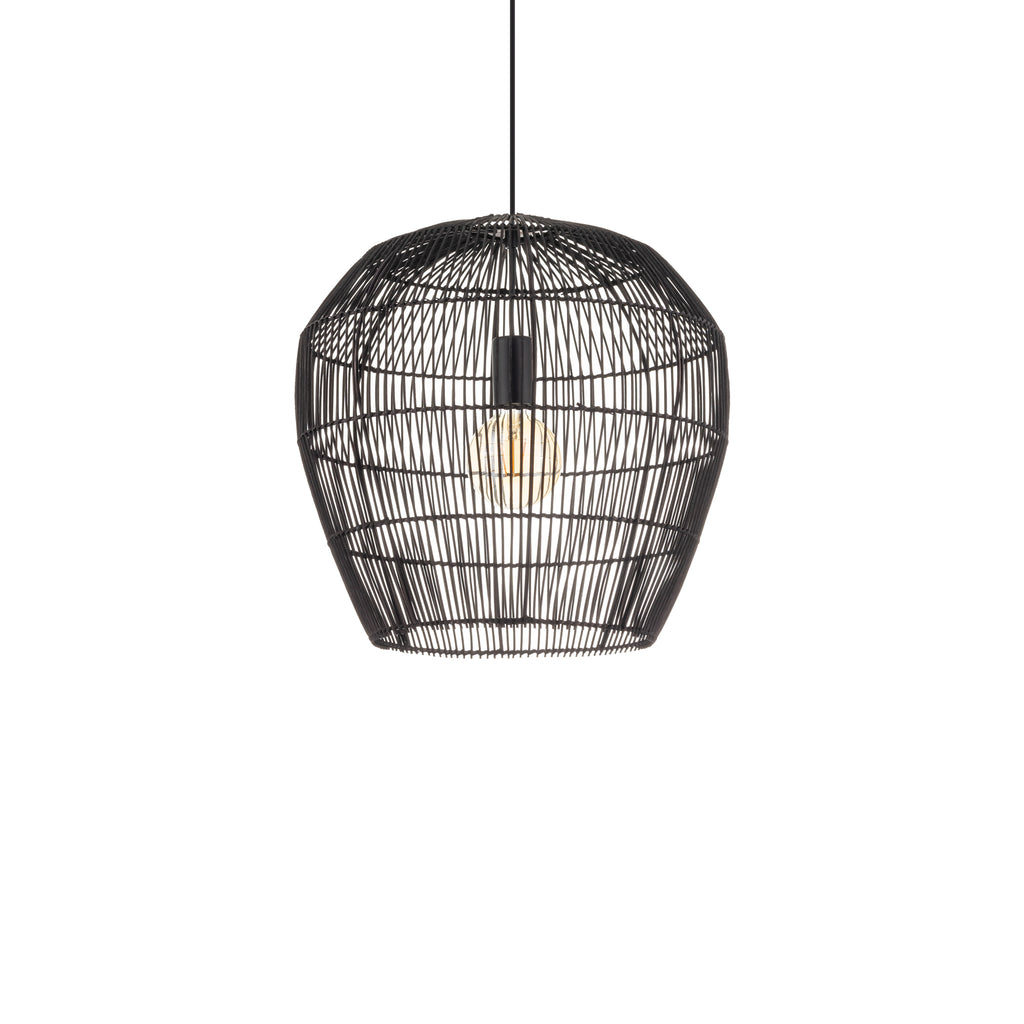 Nowodvorski Lampa wisząca HAITI S 25W only LED 50/60Hz - Bambus - Czarny