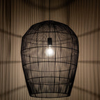 Nowodvorski Lampa wisząca HAITI L 25W only LED 50/60Hz - Bambus - Czarny