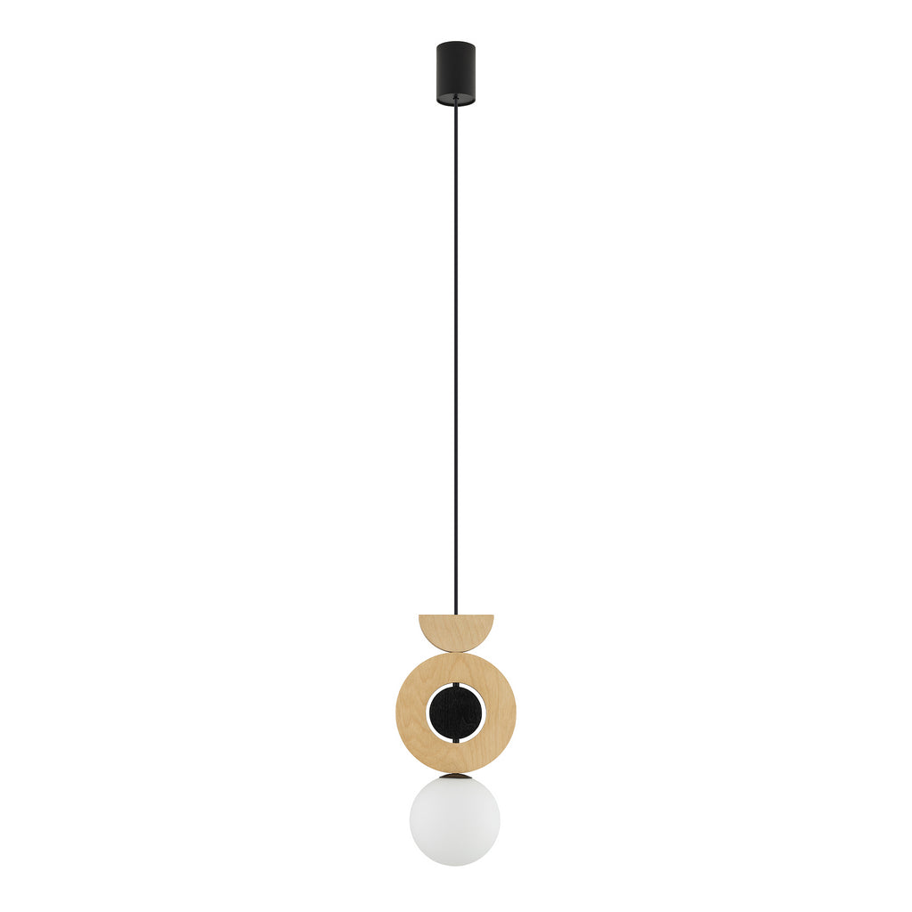 Nowodvorski Lampa wisząca DROPS WOOD B 12W only LED 50/60Hz - Sklejka - Naturalne drewno