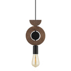 Nowodvorski Lampa wisząca DROPS WOOD D 25W only LED 50/60Hz - Sklejka - Ciemne drewno