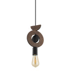 Nowodvorski Lampa wisząca DROPS WOOD D 25W only LED 50/60Hz - Sklejka - Ciemne drewno