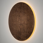 Nowodvorski Kinkiet RING TIMBER LED XXL 22W 50/60Hz - Sklejka - Ciemne drewno