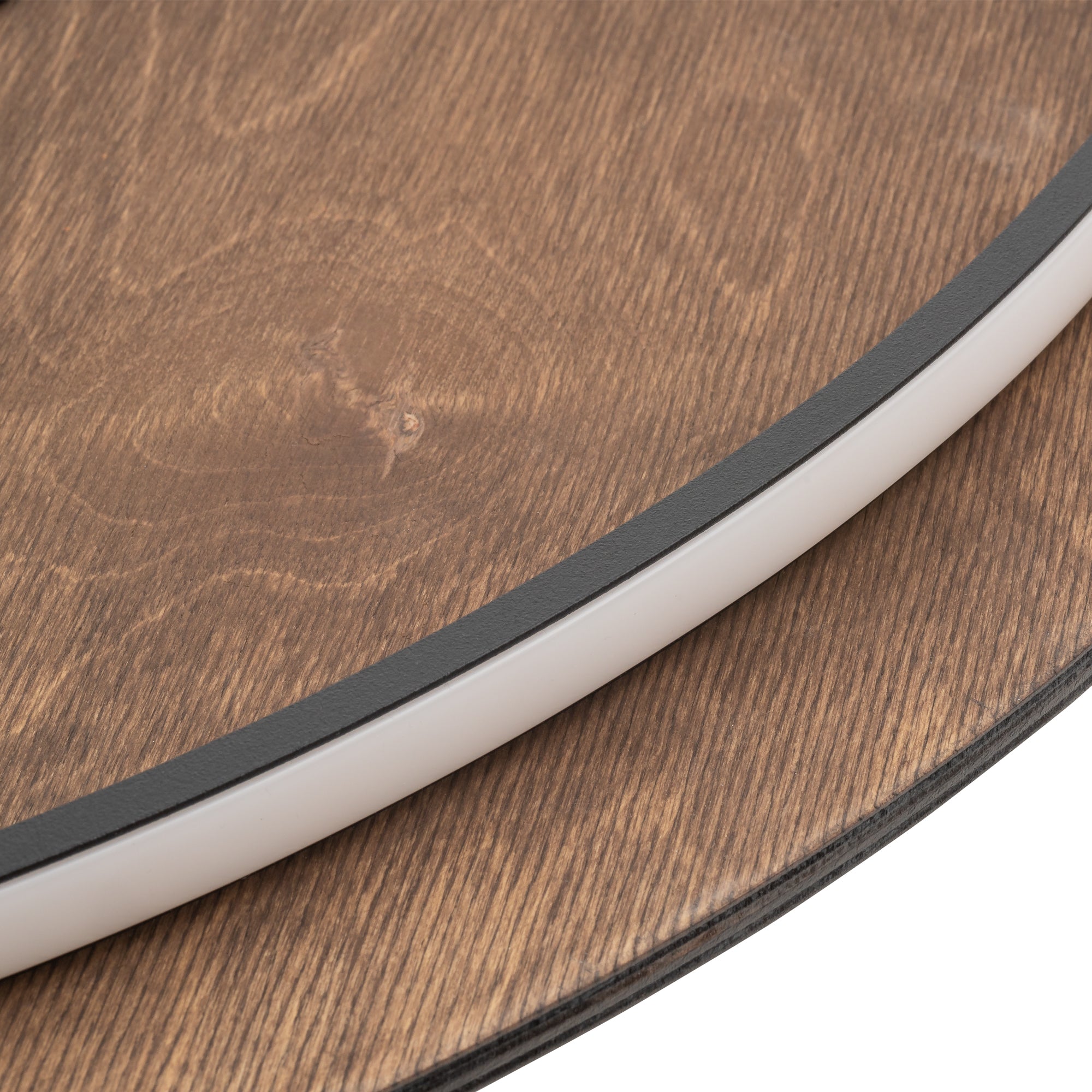 Nowodvorski Kinkiet RING TIMBER LED XXL 22W 50/60Hz - Sklejka - Ciemne drewno