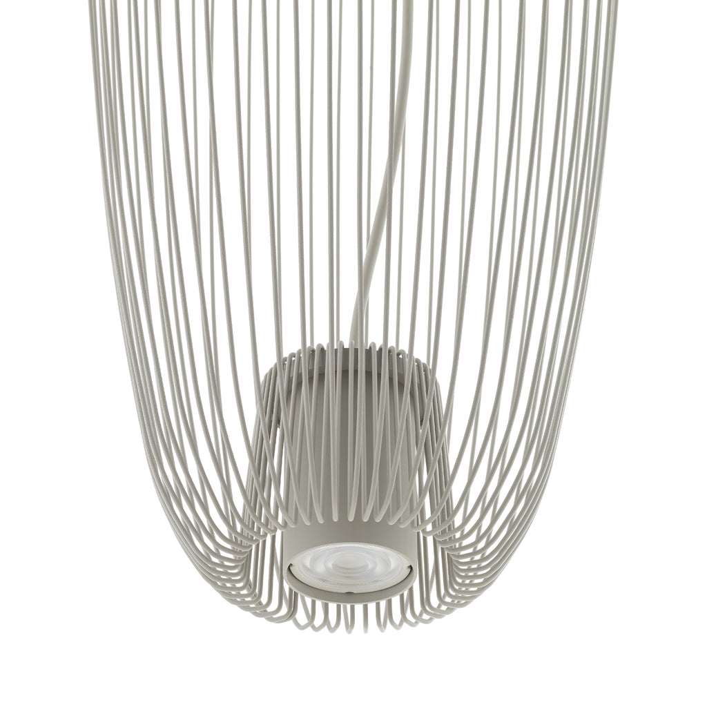 Nowodvorski Lampa wisząca PUMPKIN S 10W only LED 50/60Hz - Stal lakierowana - Silk gray