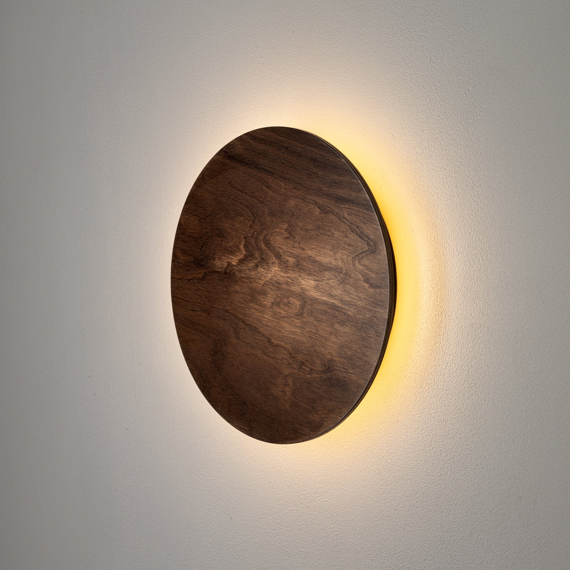 Nowodvorski Kinkiet RING TIMBER LED M 10W 50/60Hz - Sklejka - Ciemne drewno