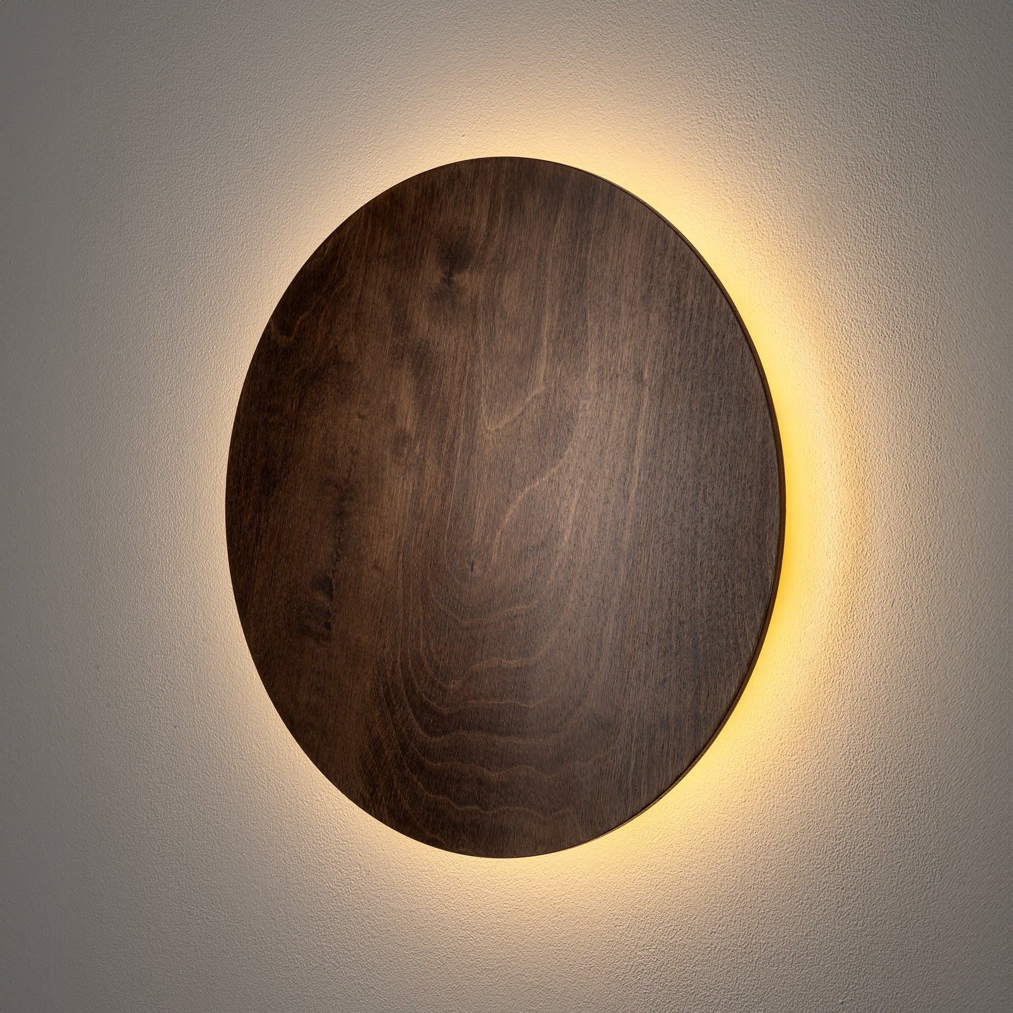 Nowodvorski Kinkiet RING TIMBER LED L 13W 50/60Hz - Sklejka - Ciemne drewno