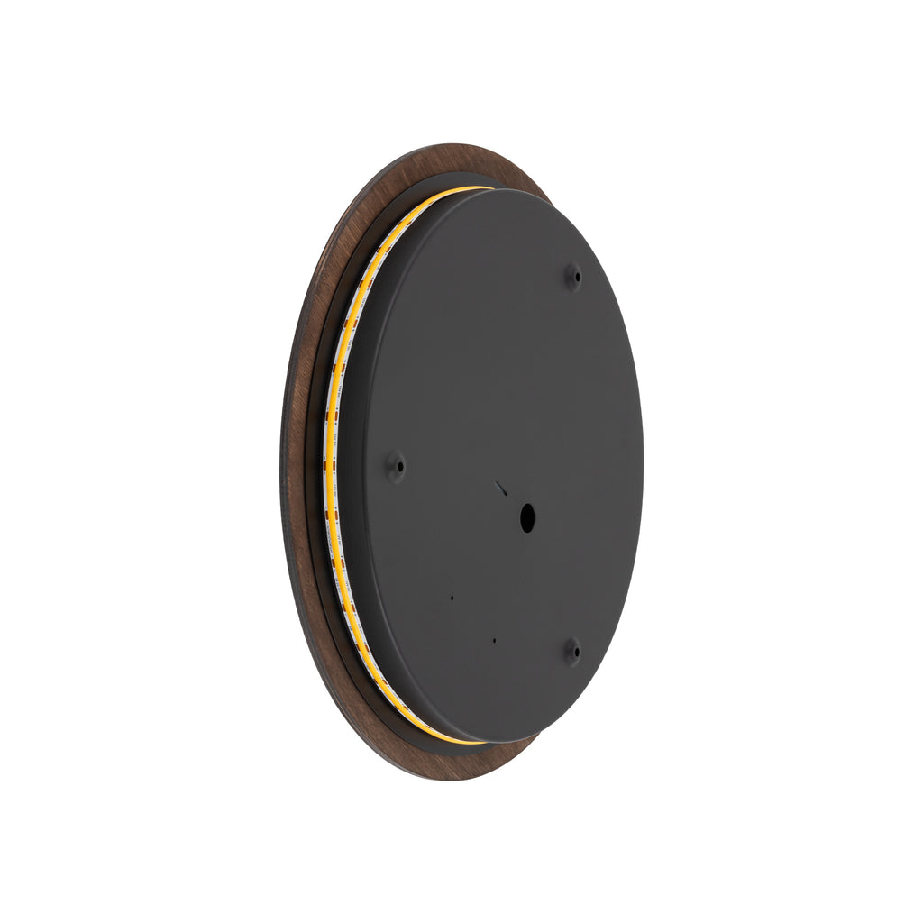 Nowodvorski Kinkiet RING TIMBER LED L 13W 50/60Hz - Sklejka - Ciemne drewno