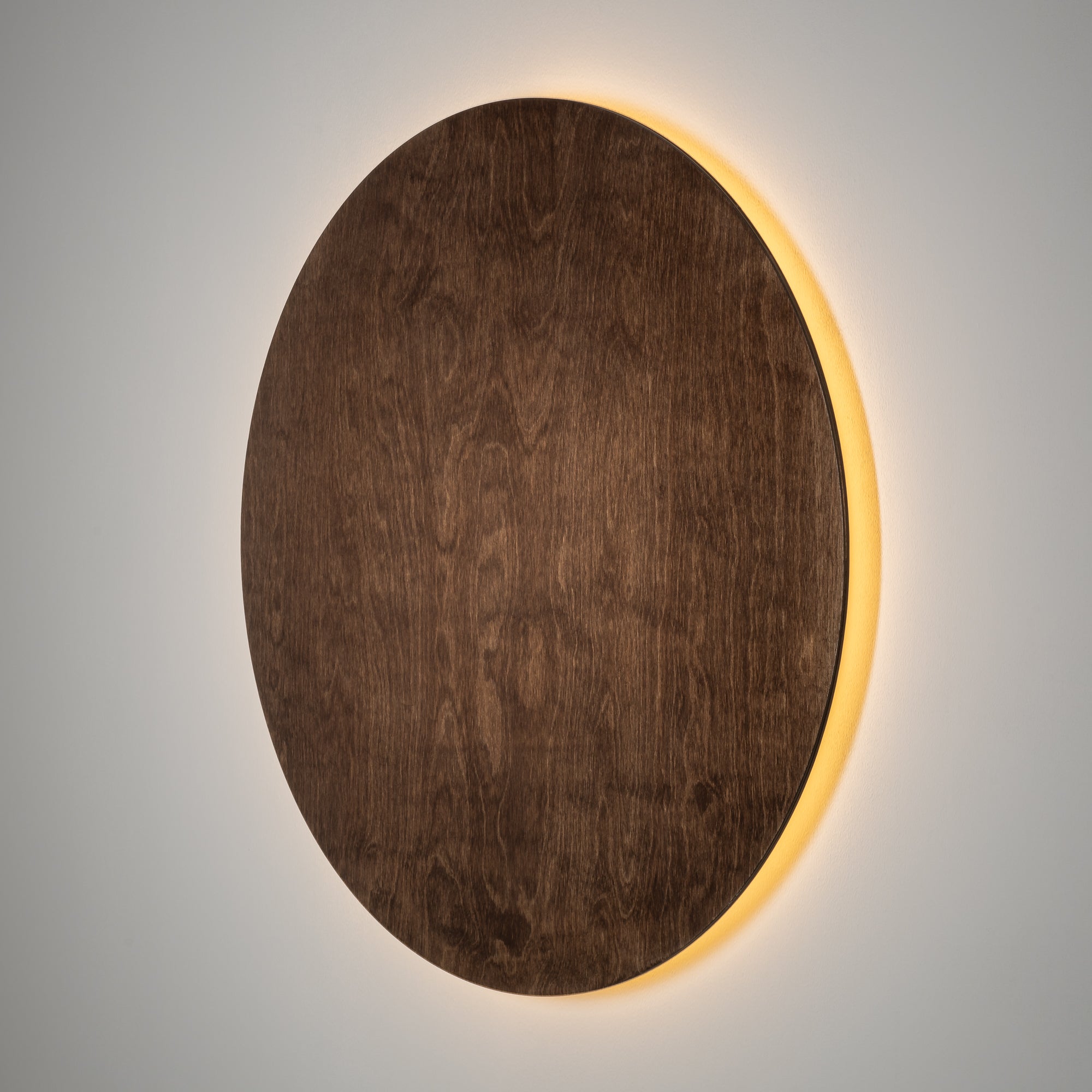 Nowodvorski Kinkiet RING TIMBER LED XL 16W 50/60Hz - Sklejka - Ciemne drewno