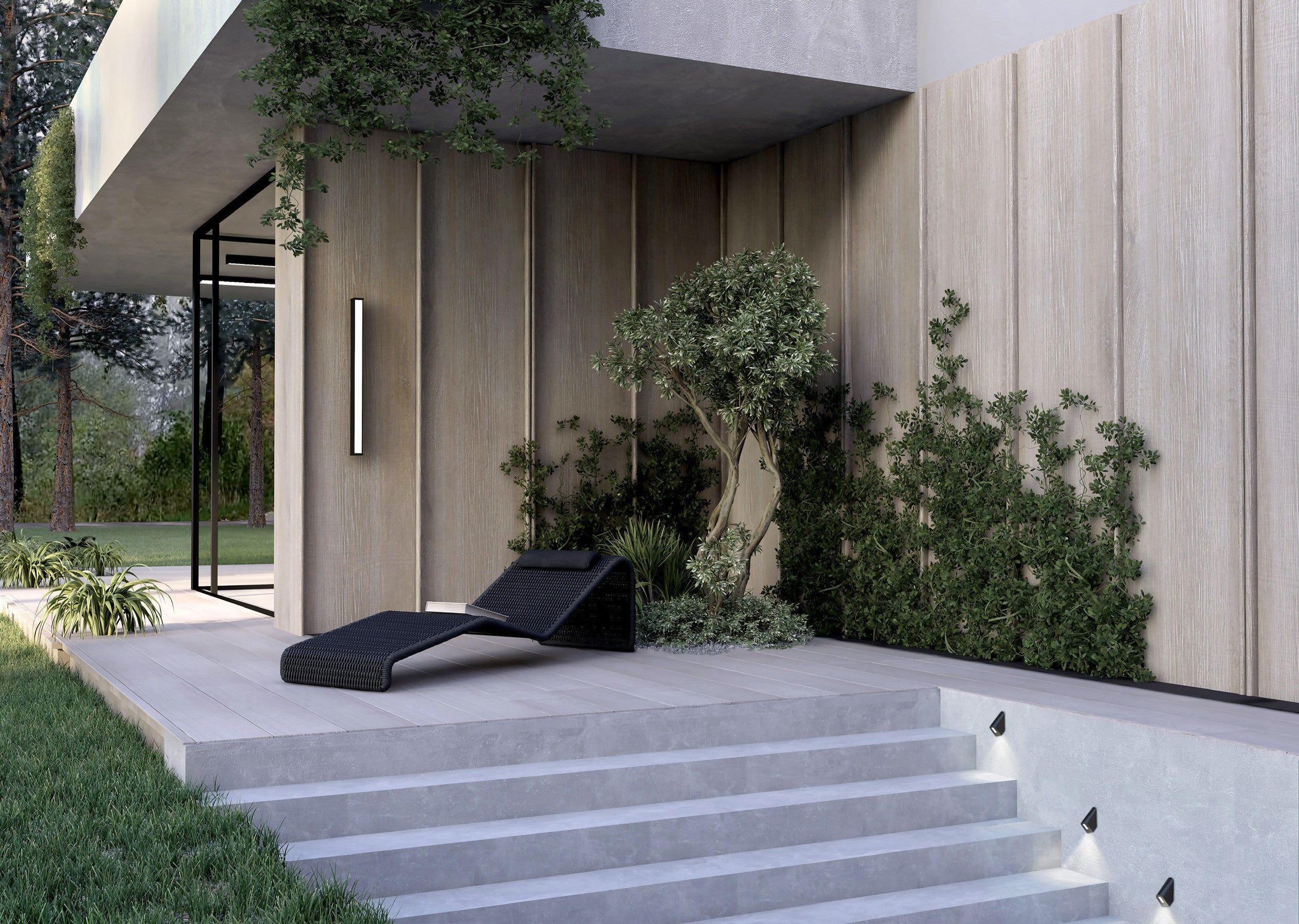 Nowodvorski Plafon OUTLINE LED M 35W 50/60Hz IP44 - Aluminium lakierowane - Czarny