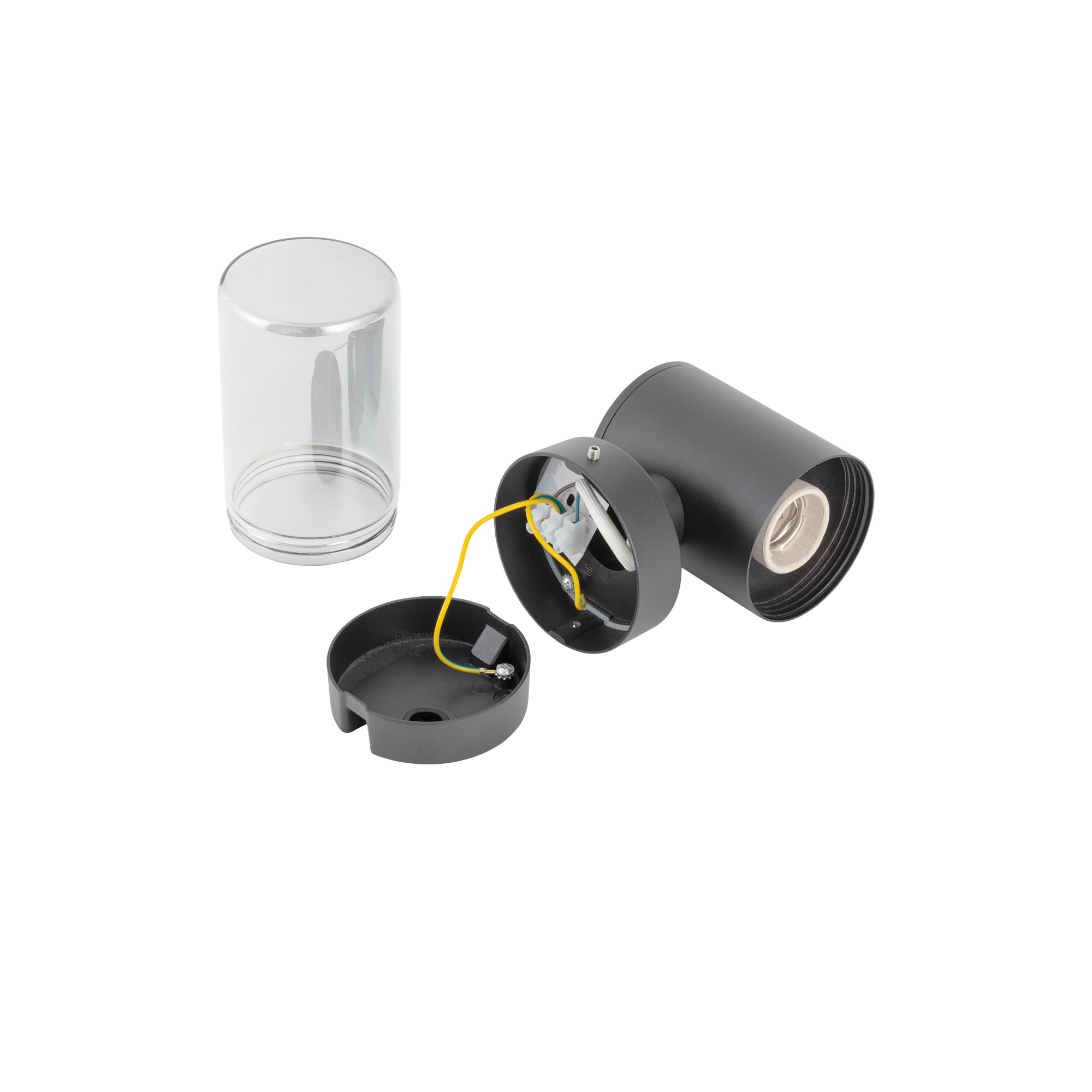 Nowodvorski Lampa ścienna natynkowa IDA 10W LED 50/60Hz IP44 - Aluminium lakierowane - Czarny I