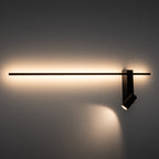 Nowodvorski Kinkiet regulowany z włącznikiem EASY LED RIGHT 1x10W only LED, 1x11W LED 50/60Hz - Aluminium - Czarny