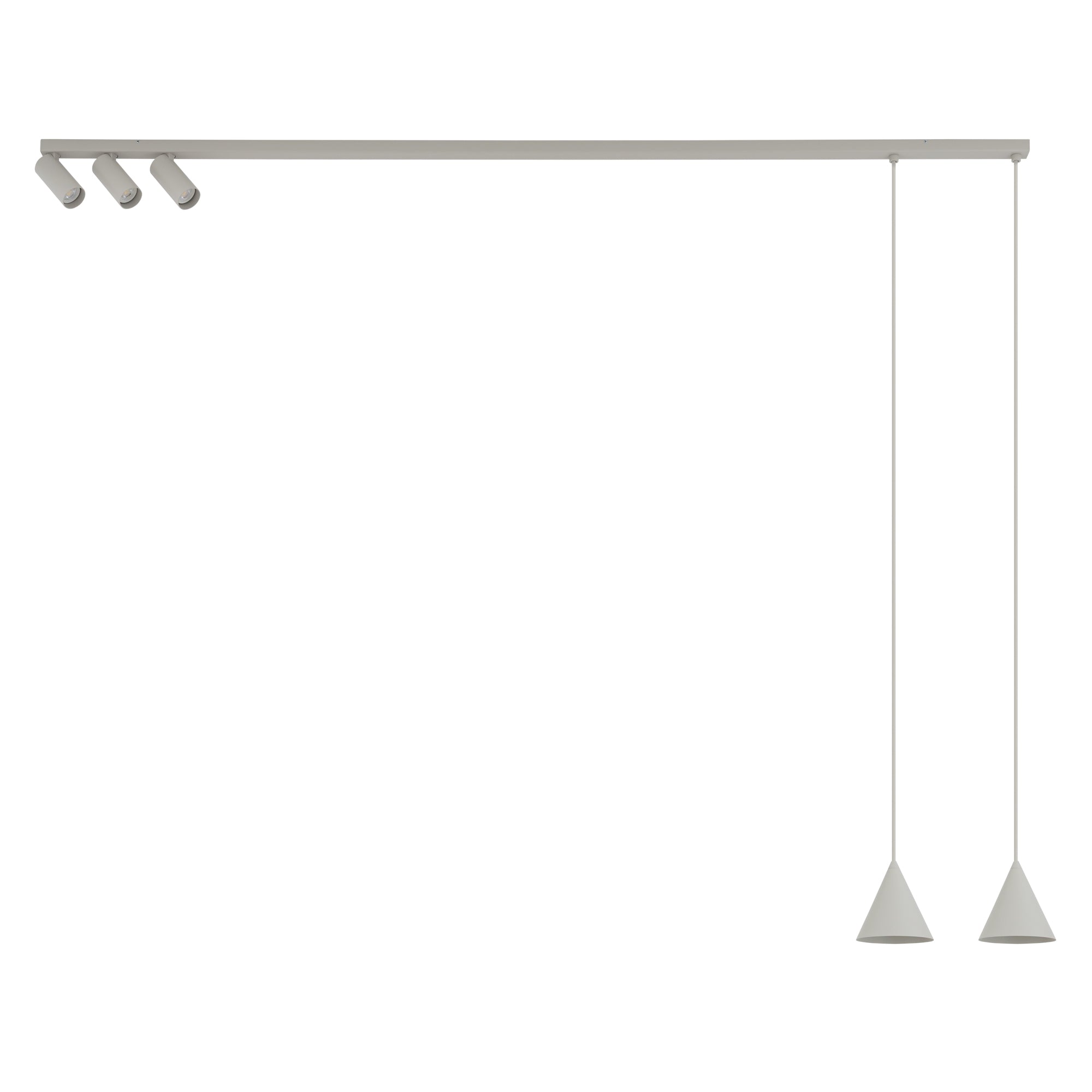 Nowodvorski Lampa przysufitowa FOURTY 10W only LED 50/60Hz - Aluminium lakierowane - Silk gray