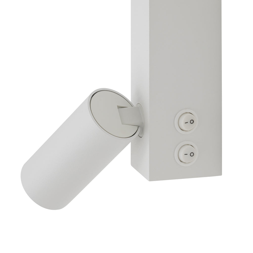 Nowodvorski Kinkiet regulowany z włącznikiem EASY LED RIGHT 1x10W only LED, 1x11W LED 50/60Hz - Aluminium - Biały