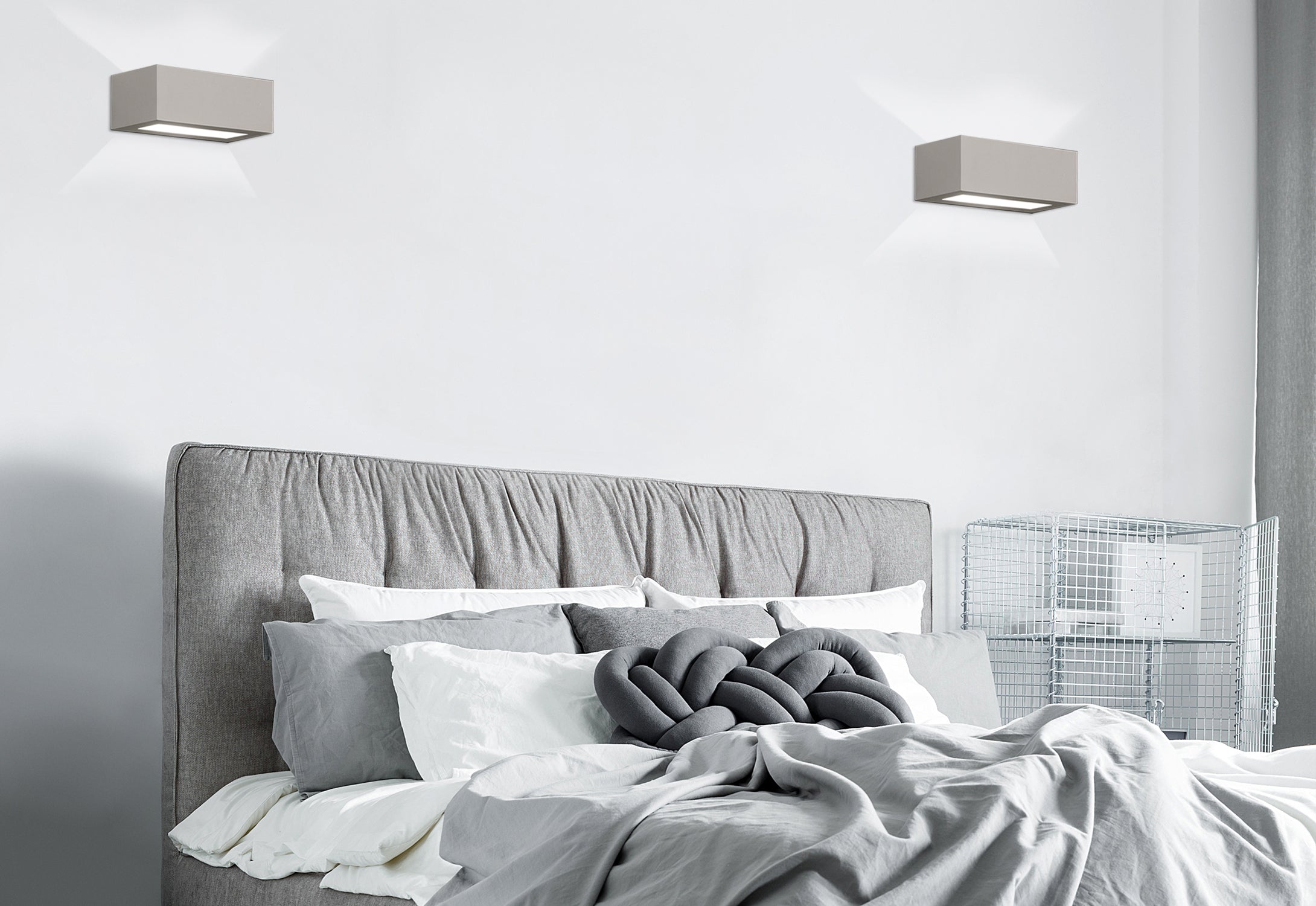 Nowodvorski Kinkiet GIPSY S 15W only LED 50/60Hz - Gips - Biały Prostokątny