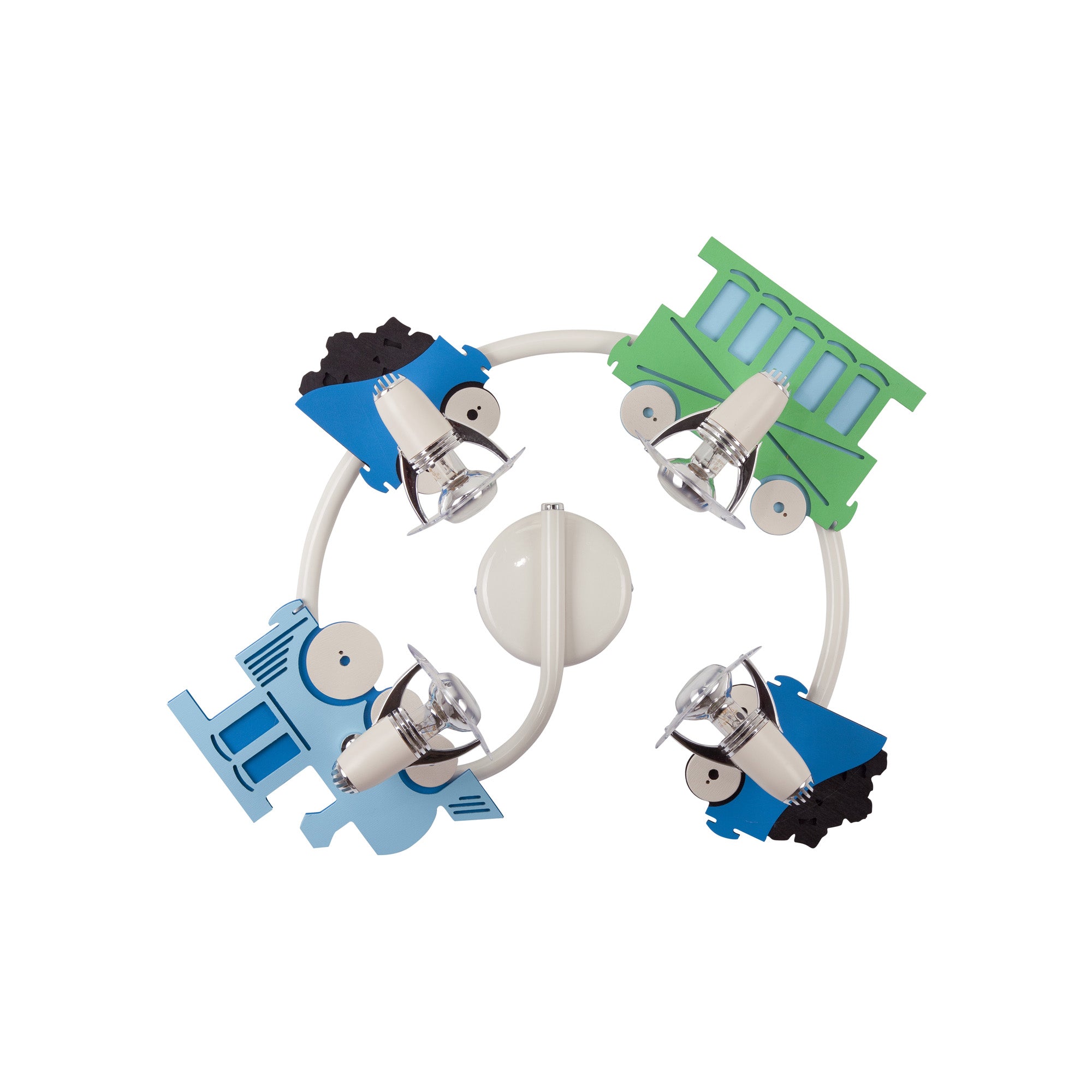 Nowodvorski Lampa przysufitowa TRAIN 4x40W 50/60Hz - Sklejka - Multikolor