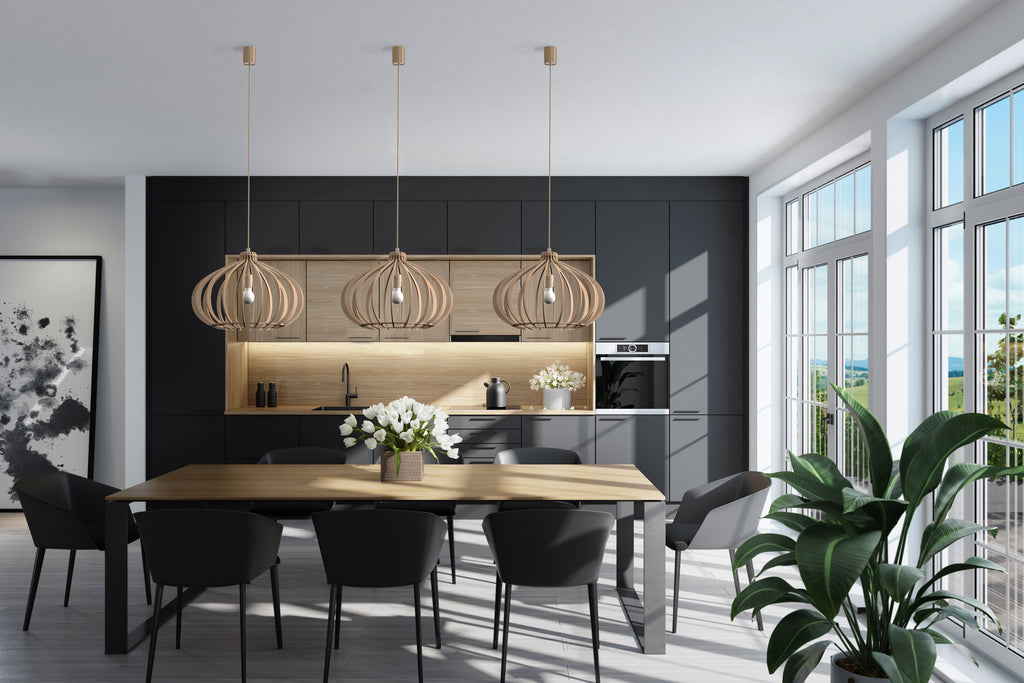 Nowodvorski Lampa wisząca IKA D 25W only LED 50/60Hz - Sklejka - Naturalne drewno