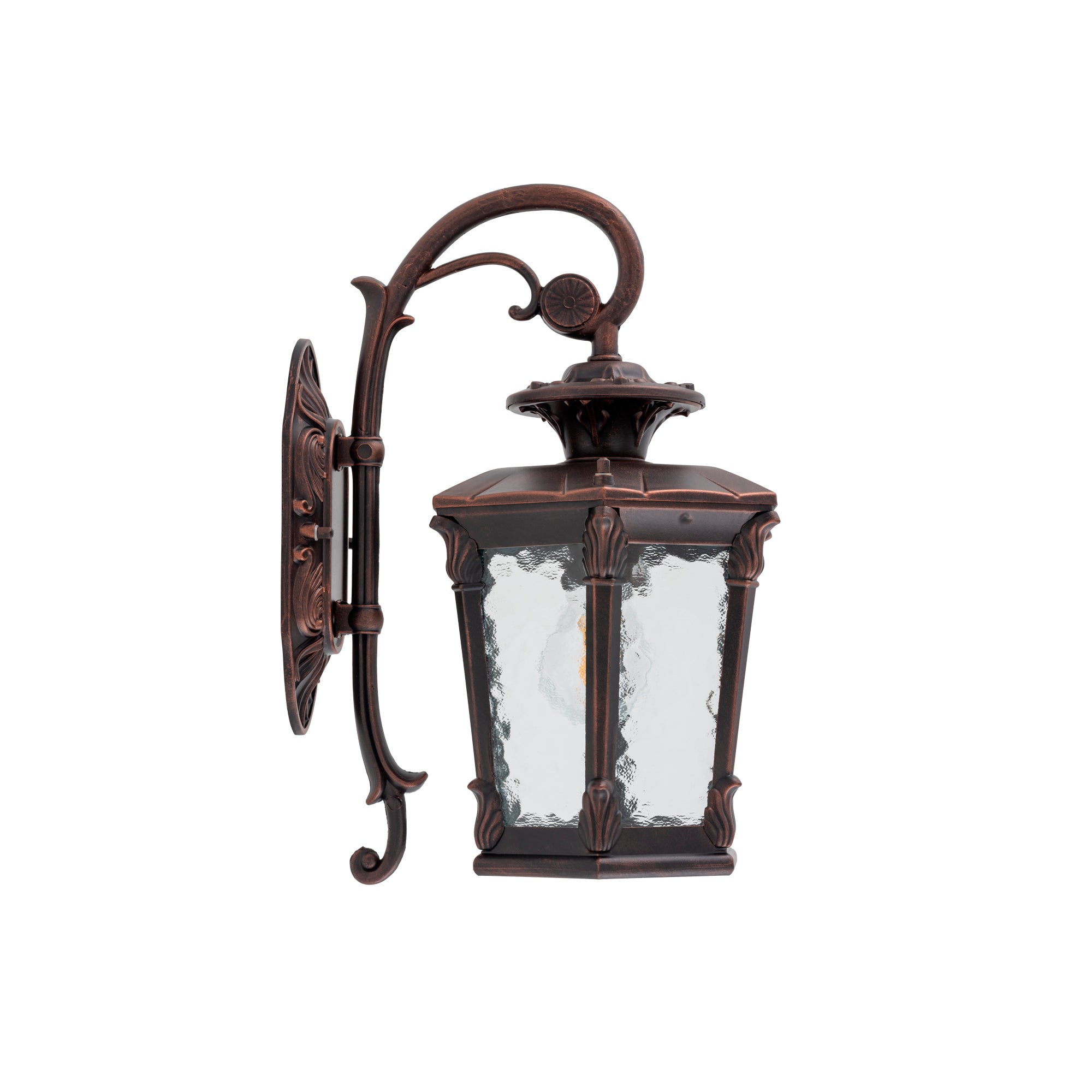 Nowodvorski Lampa ścienna natynkowa AMUR 25W only LED 50/60Hz IP23 - Aluminium lakierowane - Czarny patynowany miedzią