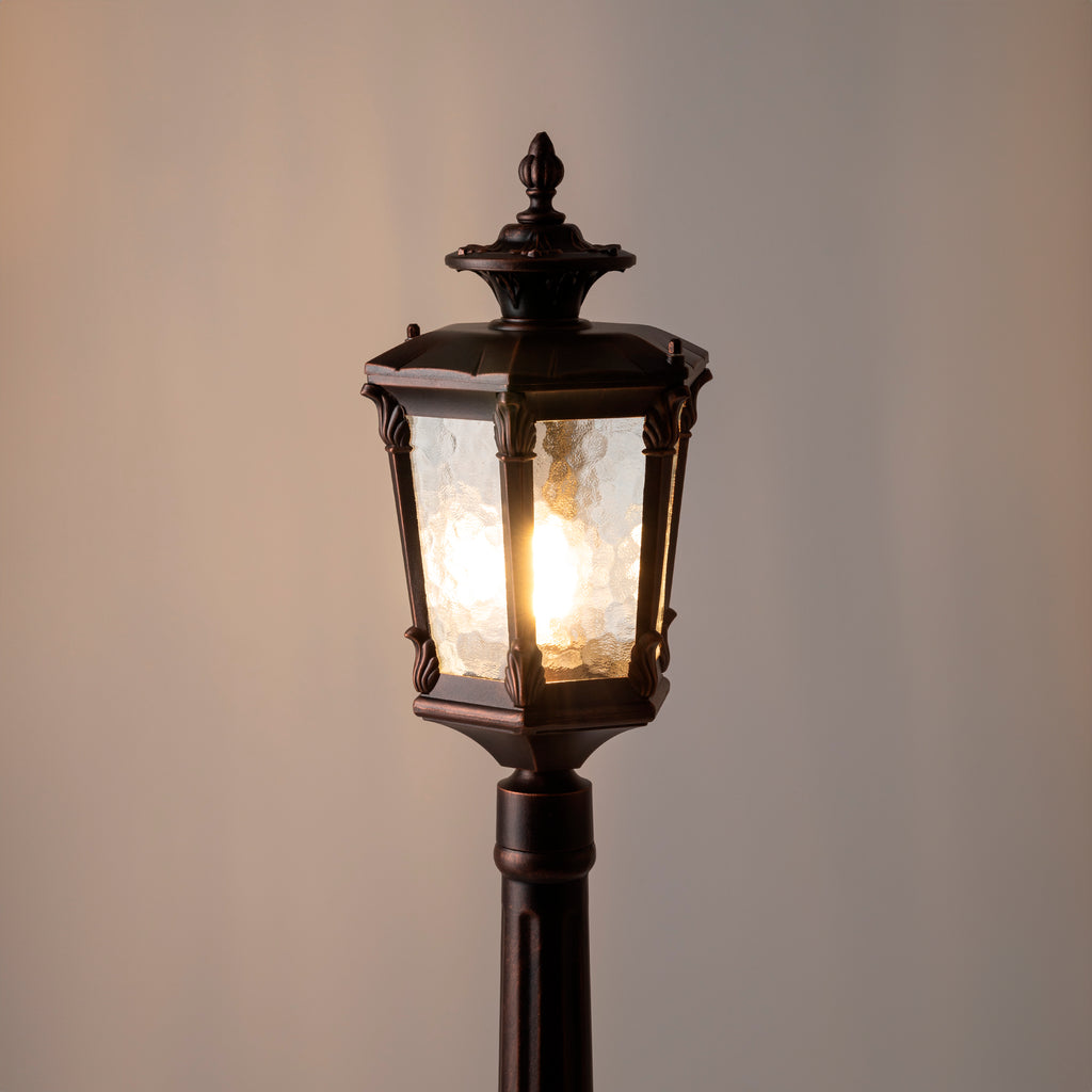 Nowodvorski Lampa stojąca AMUR 25W only LED 50/60Hz IP44 - Aluminium lakierowane - Czarny patynowany miedzią