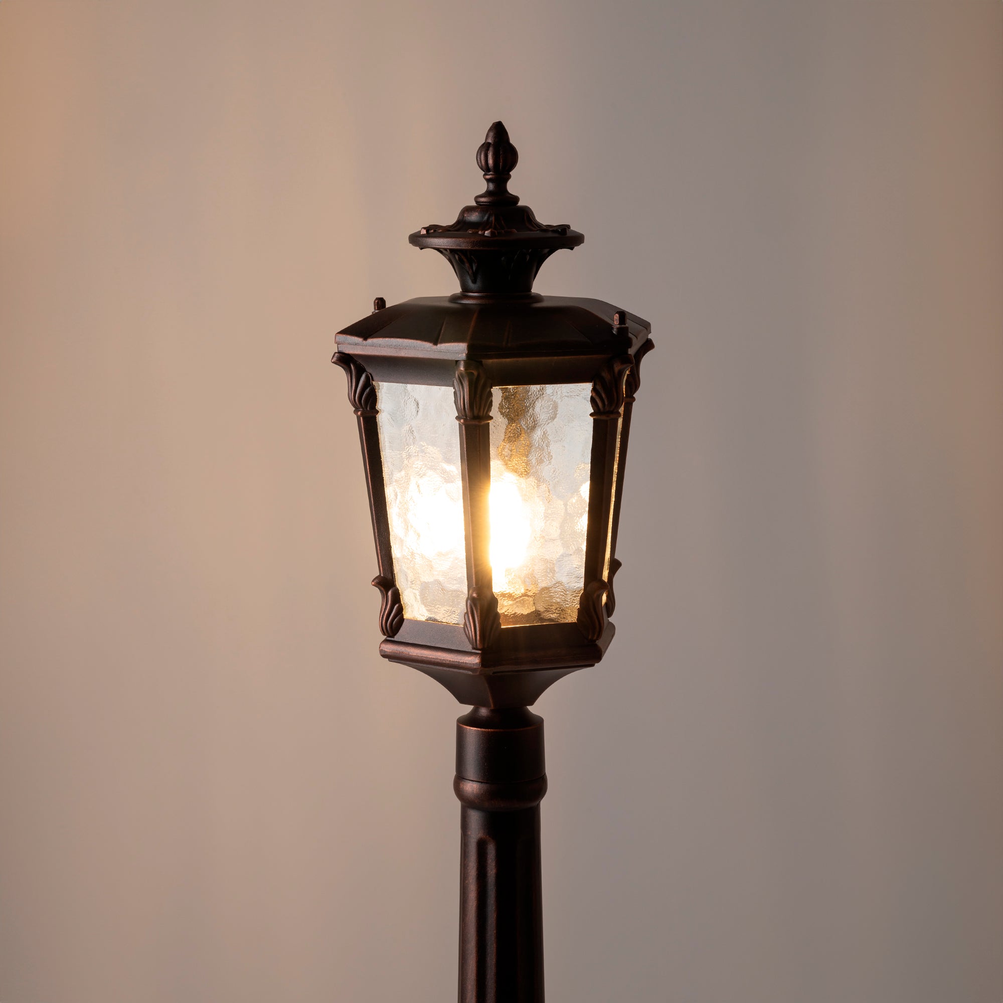 Nowodvorski Lampa stojąca AMUR 25W only LED 50/60Hz IP44 - Aluminium lakierowane - Czarny patynowany miedzią